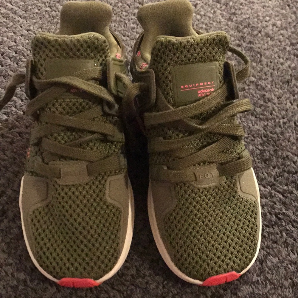 Adidas ortholite  green white & pink